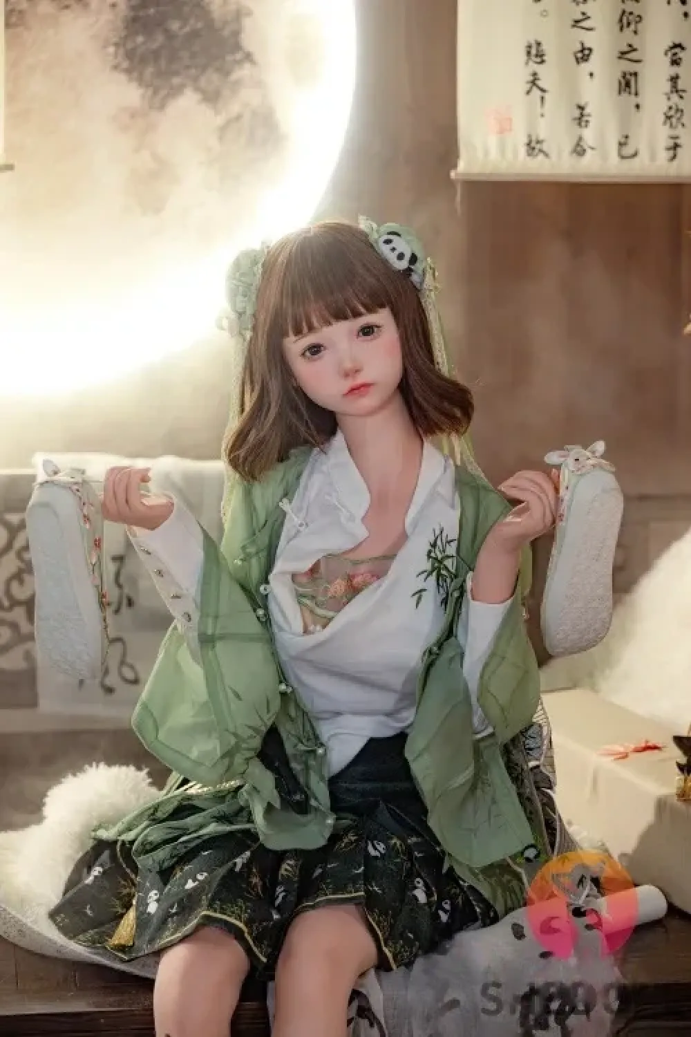 SHE DOLL 中秋節シリーズ 北栀 2.0 口開閉＆口腔模擬付き 148cm等身大 可愛い娘ラブドール 可憐系美少女セックスドール Dカップ ノーマル肌 掲載画像はフルシリコン製