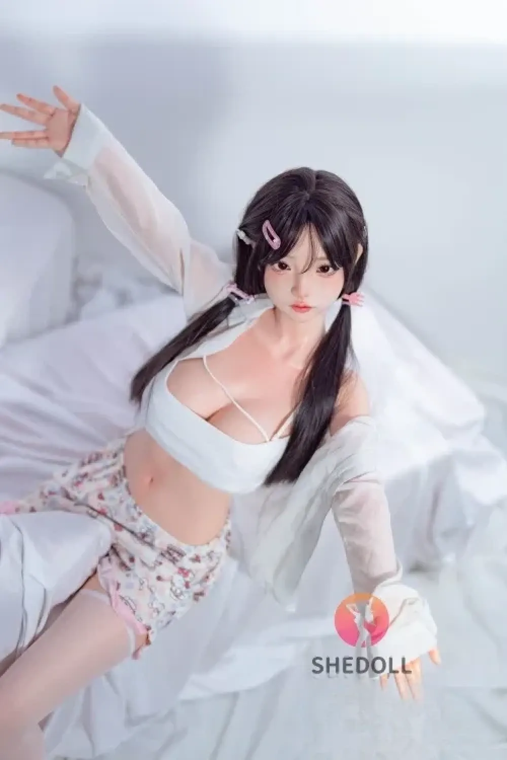 SHE DOLL カスタマイズメイク 洛伊2.0 口開閉＆口腔模擬付き 148cm可愛い可憐系 清楚系ラブドール エッチ セックス ドール Dカップ ノーマル肌 掲載画像はフルシリコン製