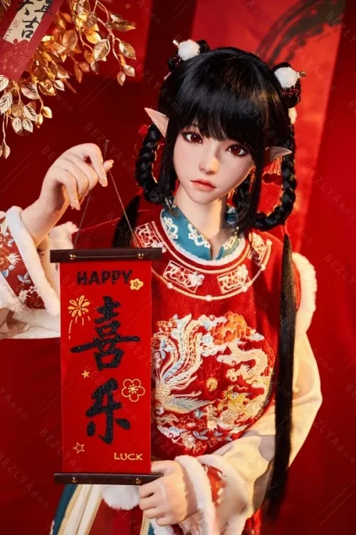 Bezlya Doll 2.2CFシリーズ 卡利亚 1番メイク 163cm M版 優しい雰囲気 エルフ フルシリコン製 ラブドール 巨乳 Fカップ ノーマル肌 口開閉＆口腔模擬付き
