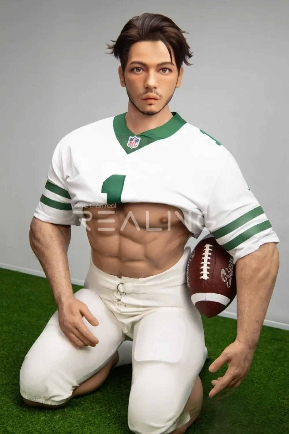 Realing 麒麟「Kylin」 183cm等身大男性型ラブドール 筋肉 マッチョ 熟男 フルシリコン製 ノーマル肌