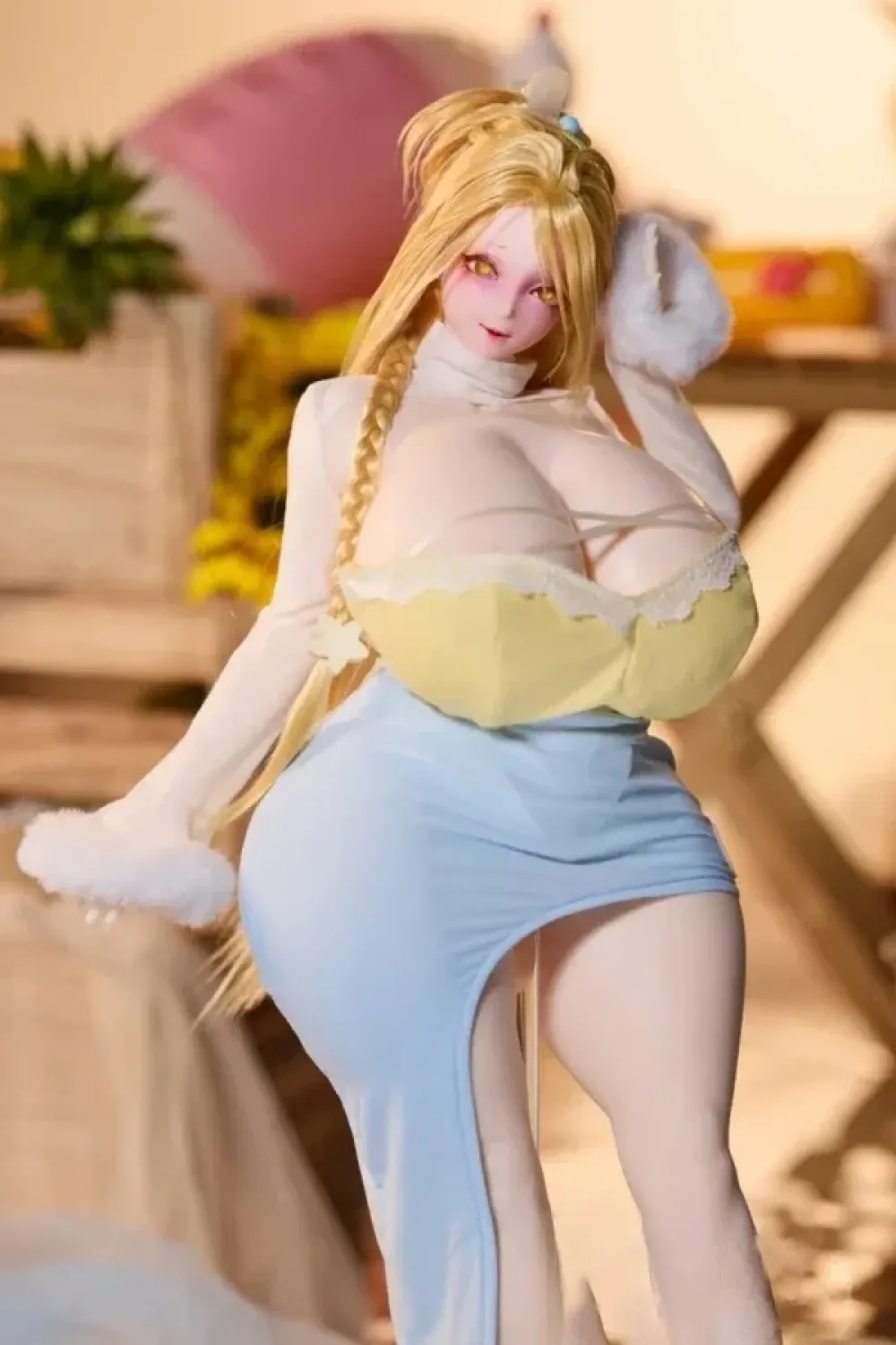 MRLSEXDOLL 3.0 (全身可動) 夏至「Ella」 5kg軽量型 爆乳 むちむち体型 フルシリコン製 アニメオナホフィギュアドール