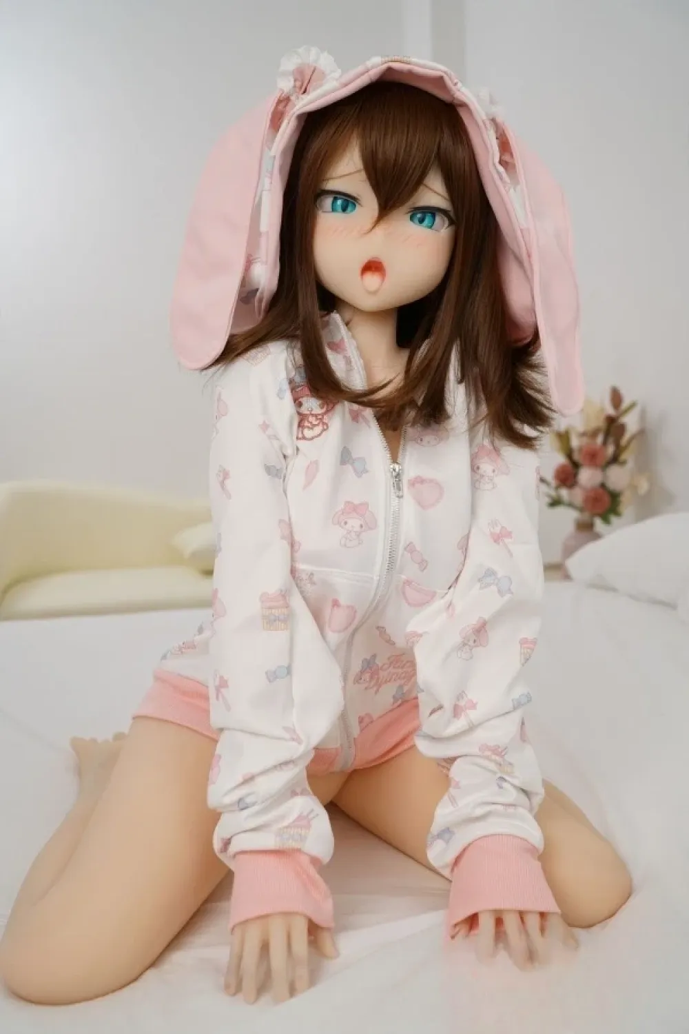 IROKEBIJIN 色気美人 Koharu 130cm Eカップ S-TPE製ラブドール うっとり顔 可愛いアニメ人形 白い肌