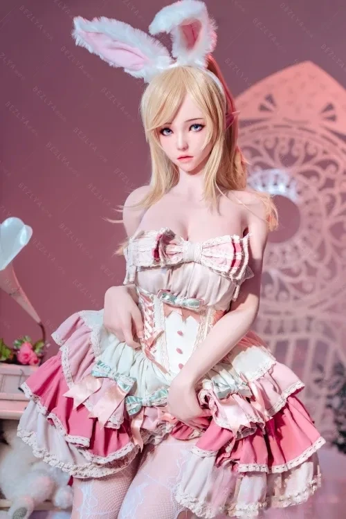 Bezlya Doll 2.2CFシリーズ 卡利亚 1番メイク 155cm M版 Eカップ巨乳 アイドル系 ウサギ制服リアルドール フルシリコン製エルフラブドール ノーマル肌 口開閉＆口腔模擬付き