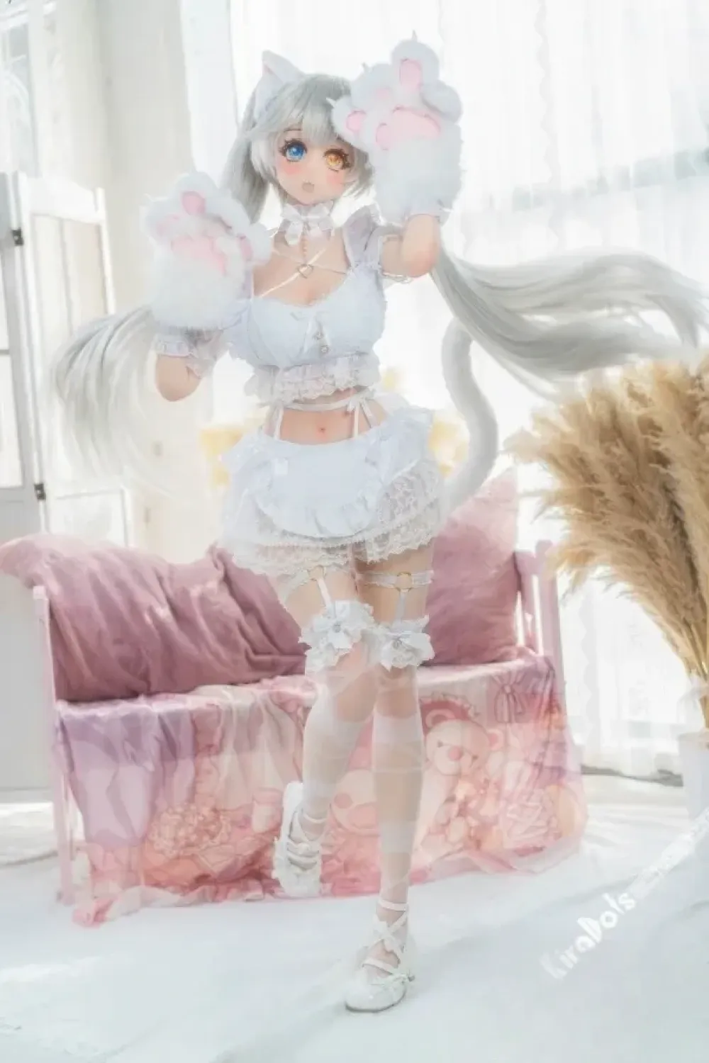 Kiradols #KH006-A 雪玉「Snowball・ゆきだま」 155cm猫娘 かわいい アニメ人形 フルシリコン製 ラブドール 二次元系 Dカップ ノーマル肌