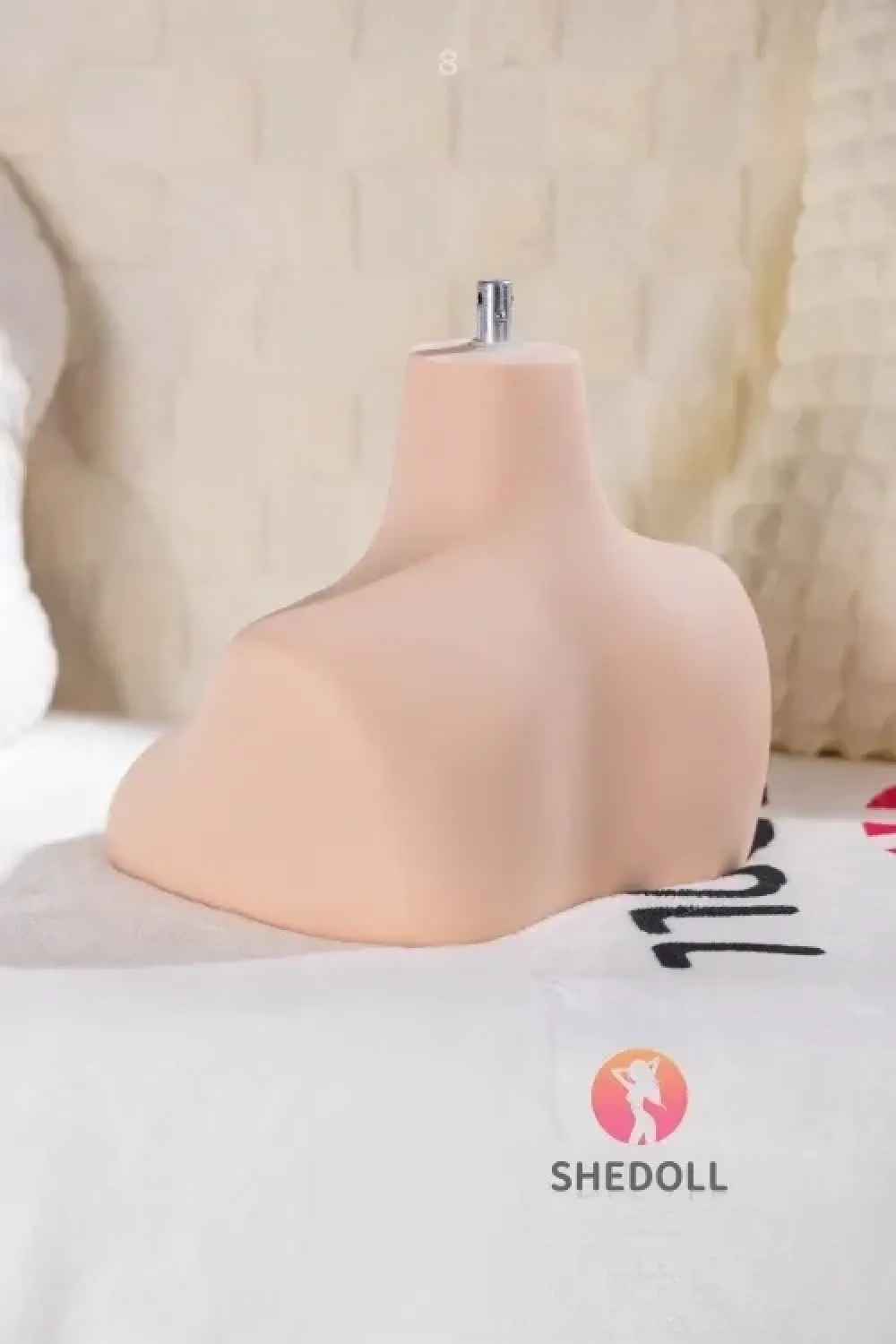 SHE DOLL 24cmヘッドスタンド M16ジョイント 首関節あり・左右前後動き可能 シリコン製小胸台座 158cm以下頭部専用 ノーマル肌