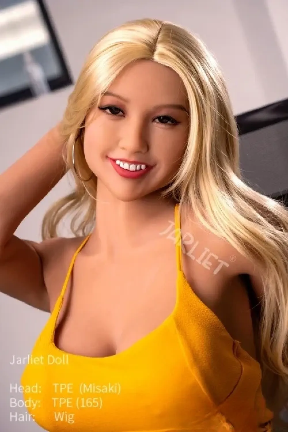 Jarliet Doll Topシリーズ 結衣 165cm笑顔ラブドール 金髪外国美人セックスドール TPE製 Dカップ ノーマル肌