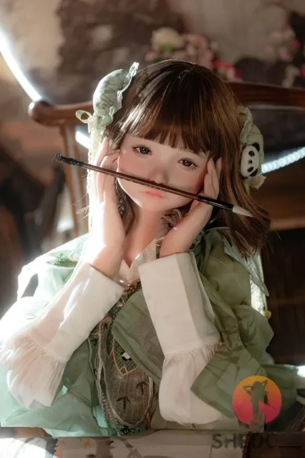 SHE DOLL 中秋節シリーズ 北栀 2.0 口開閉＆口腔模擬付き 148cm等身大 可愛い娘ラブドール 可憐系美少女セックスドール Dカップ ノーマル肌 掲載画像はフルシリコン製
