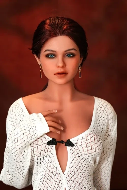 Orange In #537 Antonia 166cm等身 大 欧米タイプラブドール 巨乳 セクシーで魅惑的なダッチワイフ シリコンヘッド+TPEボディ Fカップ ブラウン肌 口開閉＆口腔模擬付き