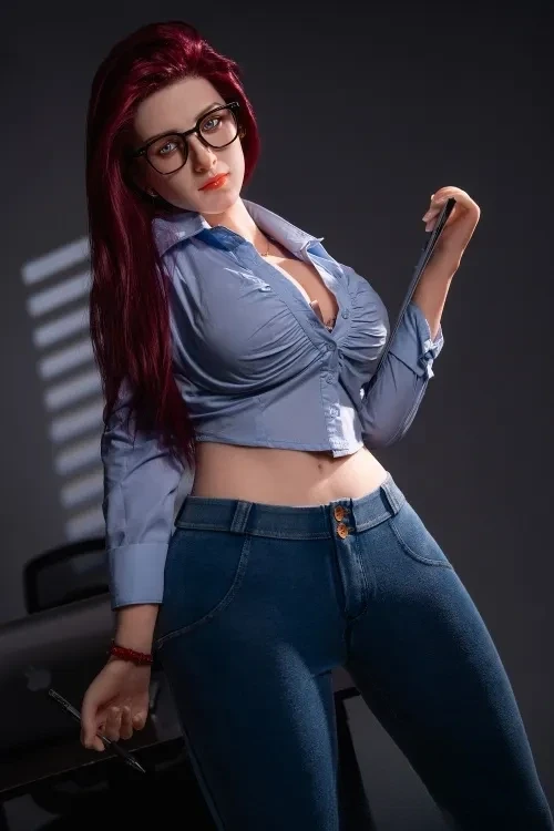 SY DOLL #251 Jessi 169cm素敵ボディダッチワイフ 制服風 巨尻ラブドール シリコンヘッド+TPEボディ Dカップ ノーマル肌