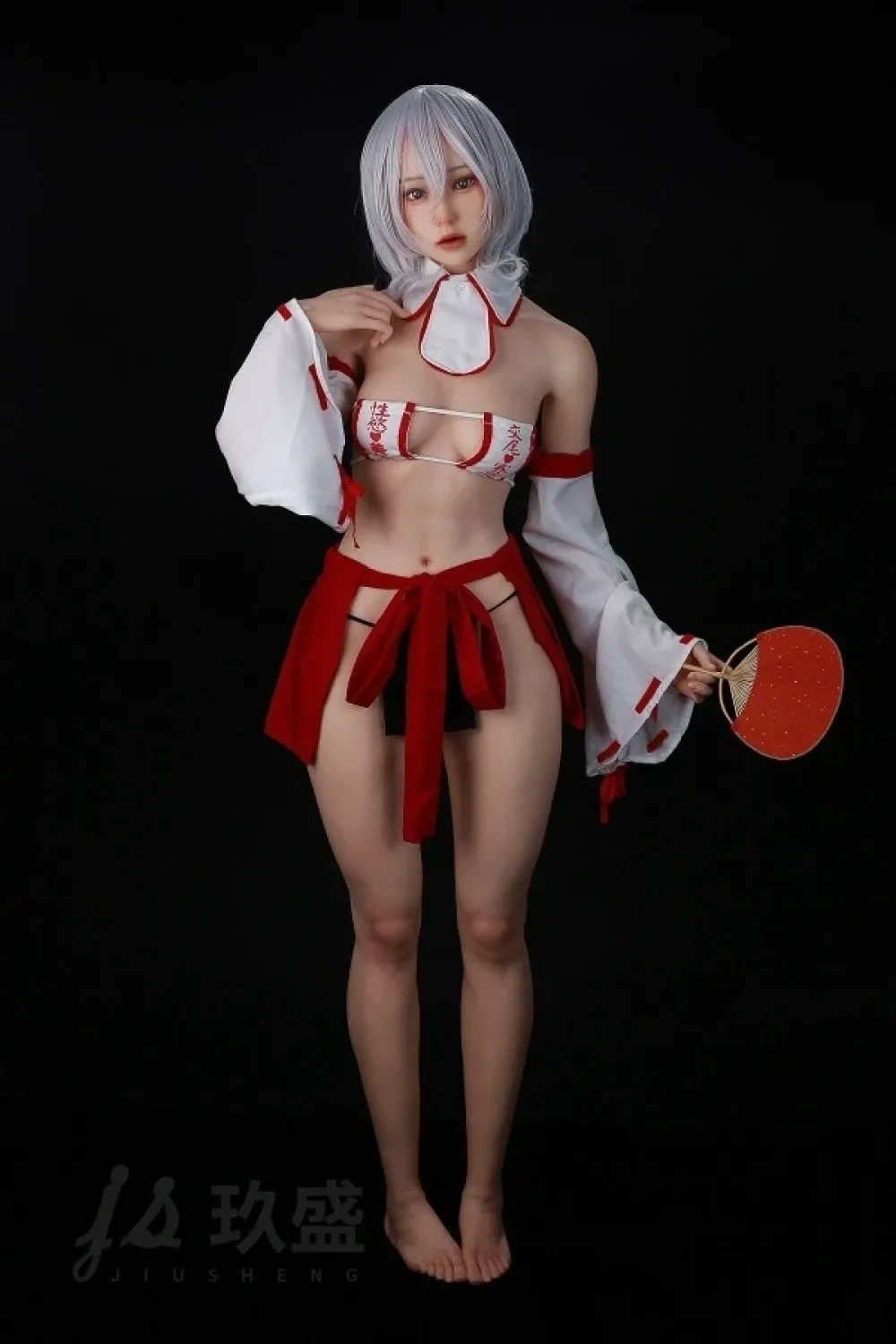 Jiusheng Doll #56B Kaiya 軽量化ボディ26kg 156cmコスプレ系 巫女 フルシリコン製 等身大リアルラブドール Bカップ ノーマル肌