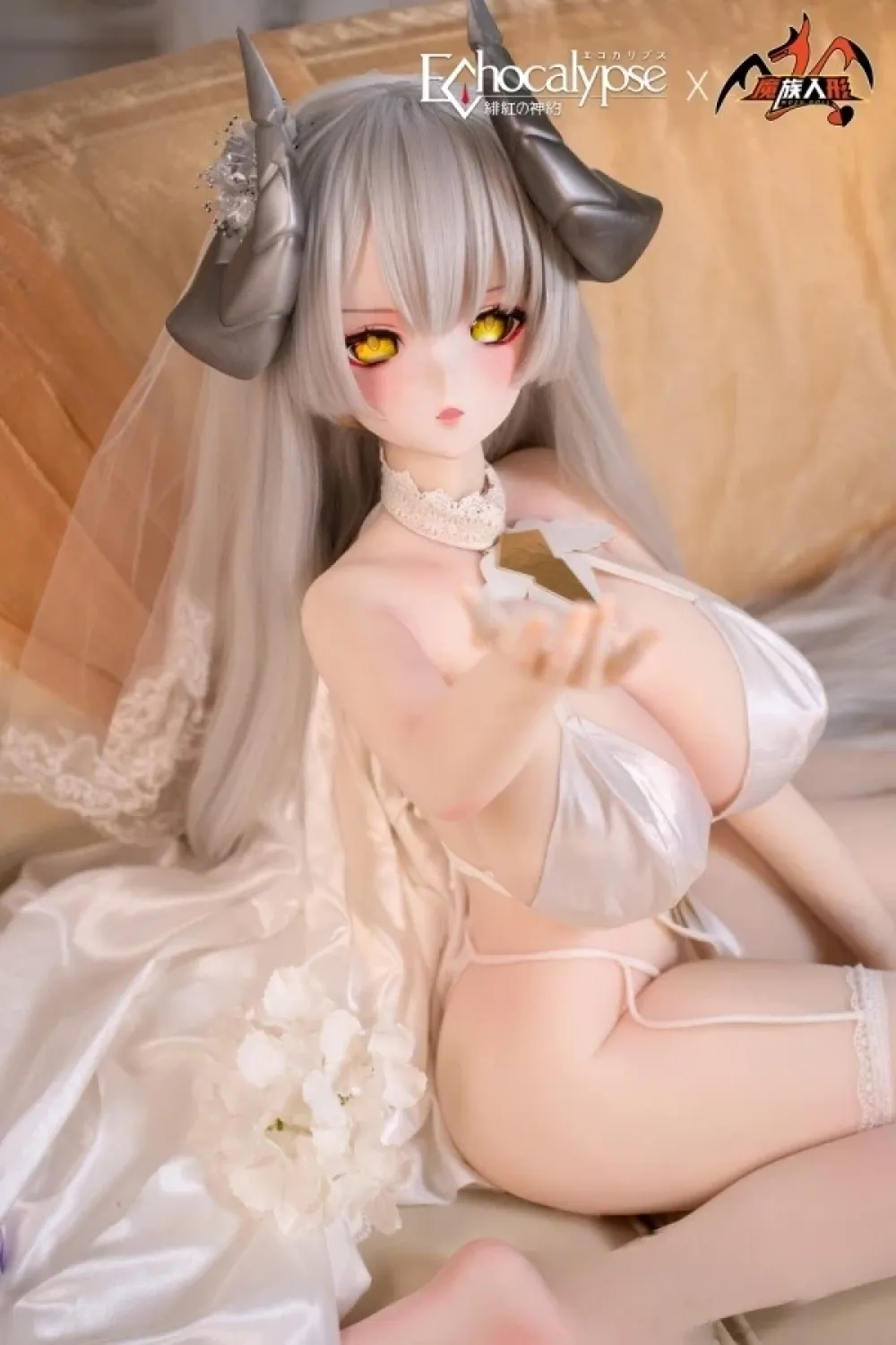 MOZU DOLL魔族人形 莉莉丝 正規コラボ 150cm(UR級) 綺麗で可愛い美人姉 ビニール製ヘッド+TPEボディ アニメラブドール 超巨乳 Lカップ ノーマル肌 宣材写真と同じ衣装