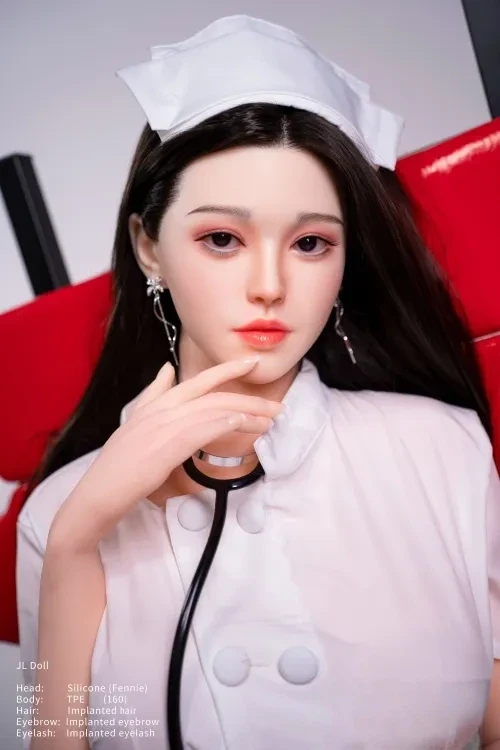Jarliet Doll JLシリーズ 芬妮 160cm看護師 COS性感ラブドール 巨乳ダッチワイフ Eカップ シリコン製ヘッド+TPE製ボディ ノーマル肌