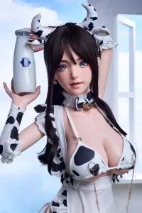 Bezlya Doll 2.2CFシリーズ 豌豆 145cm綺麗顔 乳牛ビキニ シリコン製ラブドール 巨乳 等身大ドール Gカップ ノーマル肌