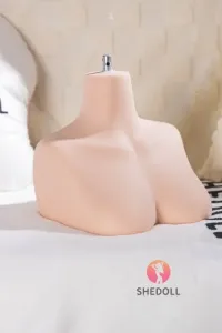 SHE DOLL 24cmヘッドスタンド M16ジョイント 首関節あり・左右前後動き可能 シリコン製小胸台座 158cm以下頭部専用 ノーマル肌