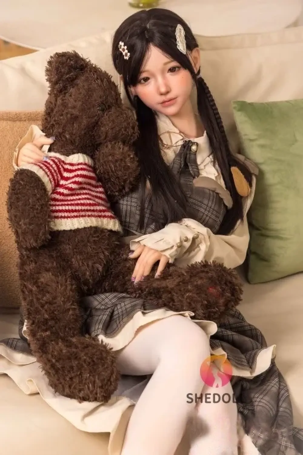 SHE DOLL 兮沅 148cm可愛い清純系リアルラブドール 等身大美人顔立ち綺麗 セックス人形 Dカップ ノーマル肌 掲載画像はフルシリコン製
