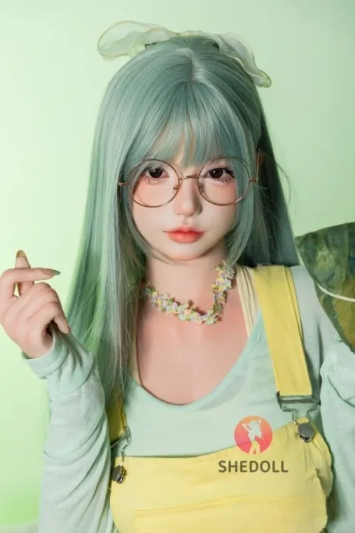 SHE DOLL カスタムメイク 芷沅 2.0 口開閉＆口腔模擬付き 168cm緑の髪 スレンダーな女性 綺麗系ラブドール フルシリコン製 Eカップ ノーマル肌