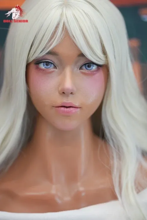 Doll Senior #27 凛紗「Linsha」 160cm巨尻 白髪美人 ラブドール フルシリコン製ダッチワイフ Eカップ ブラウン肌
