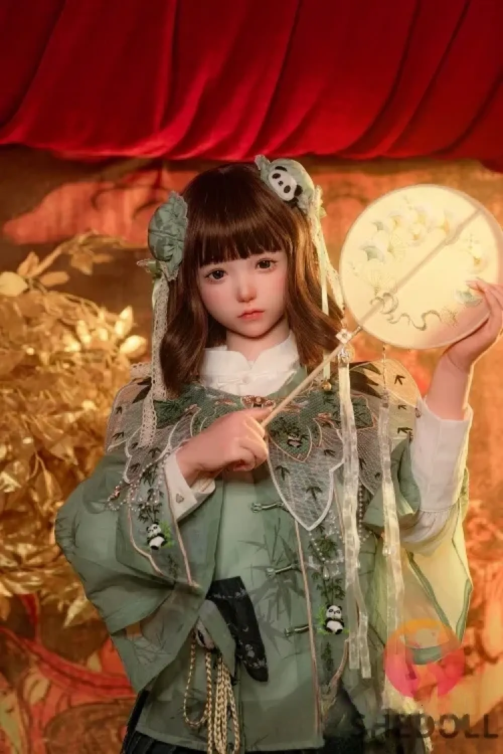 SHE DOLL 中秋節シリーズ 北栀 2.0 口開閉＆口腔模擬付き 148cm等身大 可愛い娘ラブドール 可憐系美少女セックスドール Dカップ ノーマル肌 掲載画像はフルシリコン製