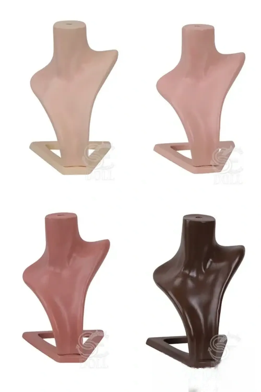 SE DOLL ラブドール専用台座 ヘッドスタンド 頭部用 M16ネジ式 ビニール製 ナチュラル、小麦色、ダークブラウン、ココアの4つの肌の色選択可