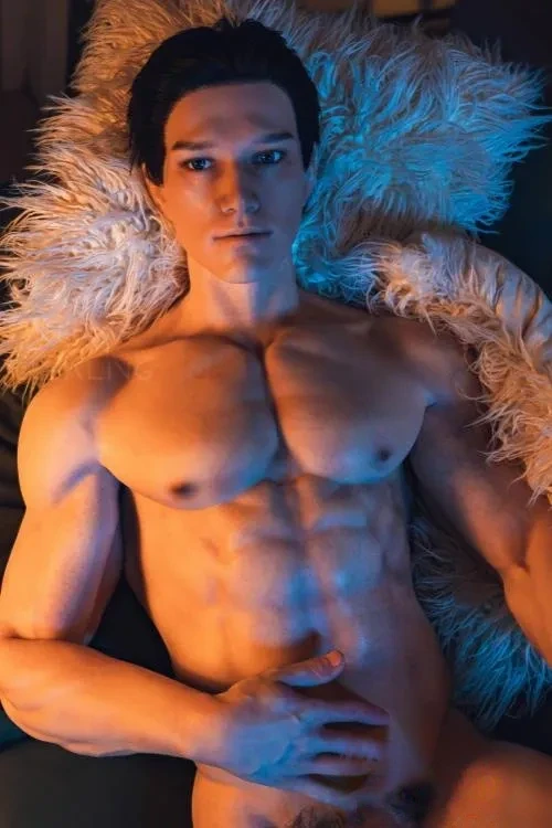 Realing 逍遥 180cm背が高い体型シリコン製ラブドール イケメン筋肉男リアル ドール ノーマル肌