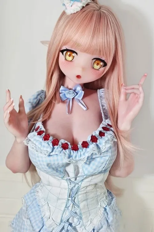 Elsa Babe AHR025番 桃井光代「Momoi Mitsuyo」 140cm Fカップ 巨乳 アニメ系 エルフ耳 フルシリコン製 リアル ラブドール ピンク肌