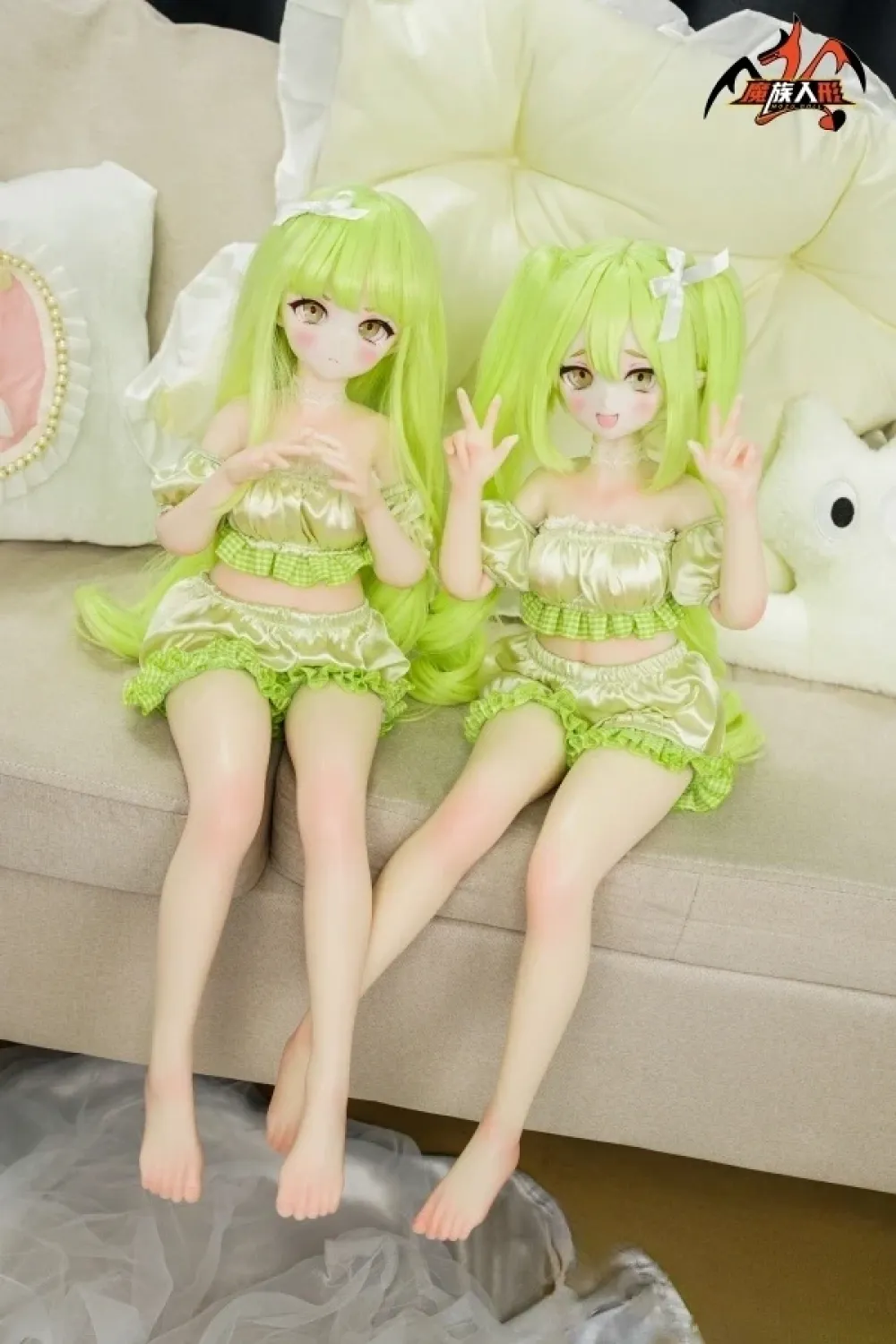 【在庫限り・再入荷なし】MOZU DOLL魔族人形 小光 Hikari 65cm(三分SR級)かわいいアニメ顔 ミニラブドール PVCヘッド+シリコンボディ ノーマル肌 宣材写真と同じ衣装
