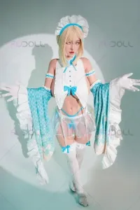 FU DOLL #J032 小北 157cm 爆乳Iカップ ギャル系 セクシーなラブドール リアル皮膚メイク付き フルシリコン製 等身大ダッチワイフ ノーマル肌 口開閉＆口腔模擬付き
