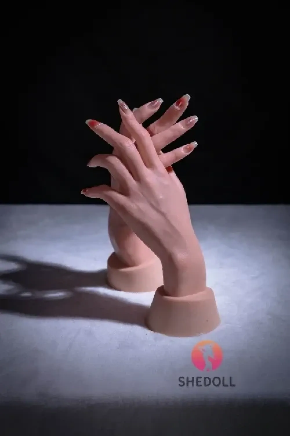 SHE DOLL リアルな手の部品 シリコン製手型モデルの型取り 新指関節付き ノーマル肌