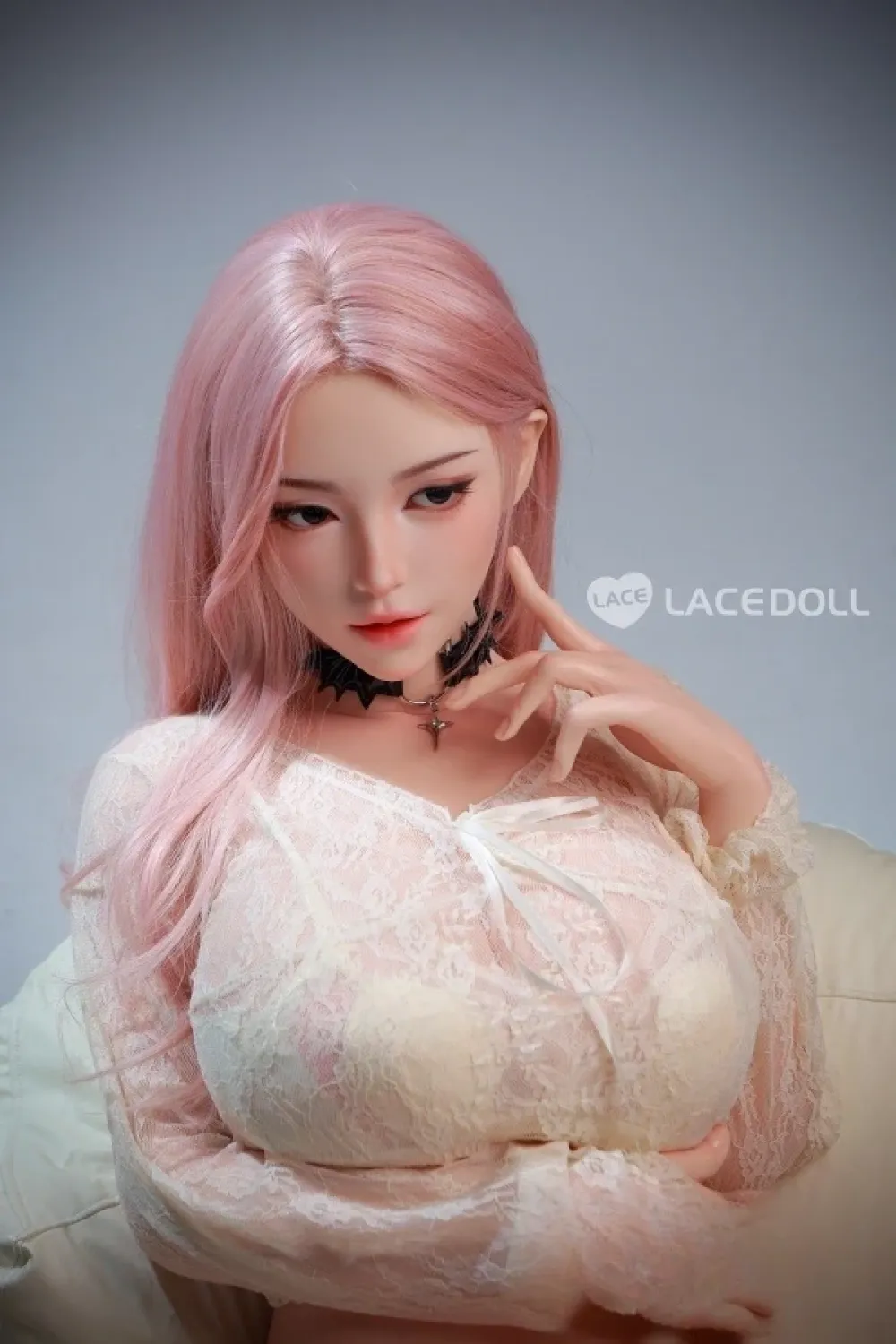 LACEDOLL 2番メイク 青棘 163cmピンク髪 セクシーな美人 フルシリコン製リアルラブドール 巨乳 Hカップ ノーマル肌