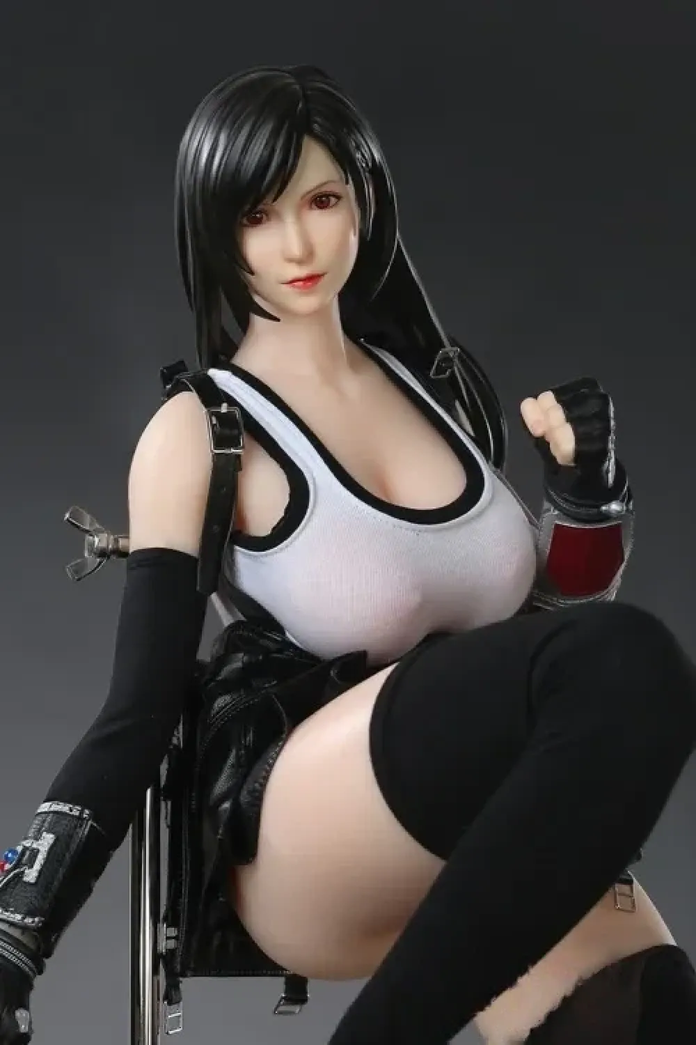 Otaku Doll 蒂法 65cm 3kg 人気 アニメ ミニラブドール コスプレ ティファ ロックハート フィギュア PVCヘッド+シリコンボディ 宣材写真と同じ衣装