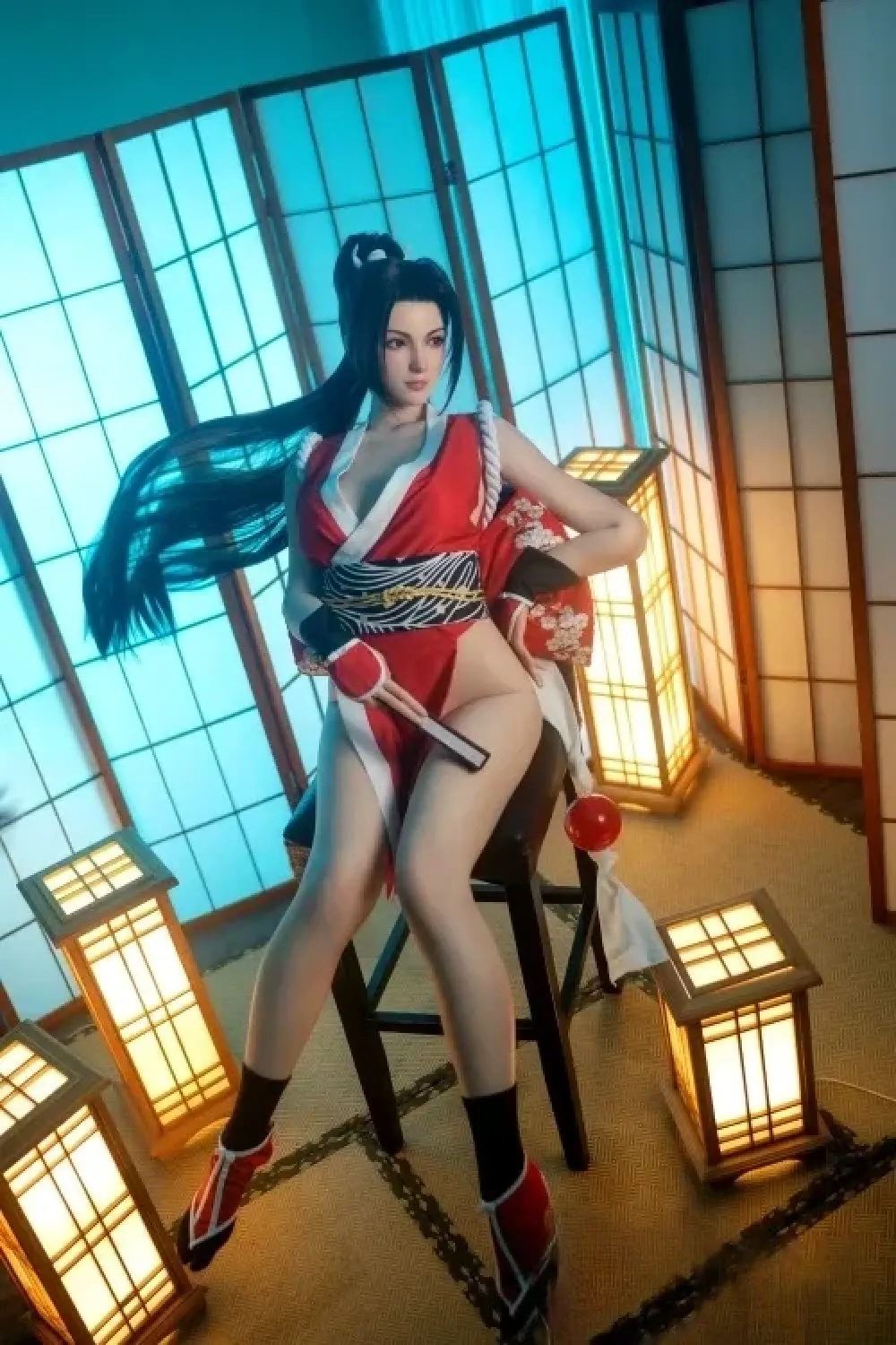 Game Lady No.28 不知火舞 168cmゲームキャララブドール コスプレ系 フルシリコンドール 等身大人形 Eカップ ノーマル肌