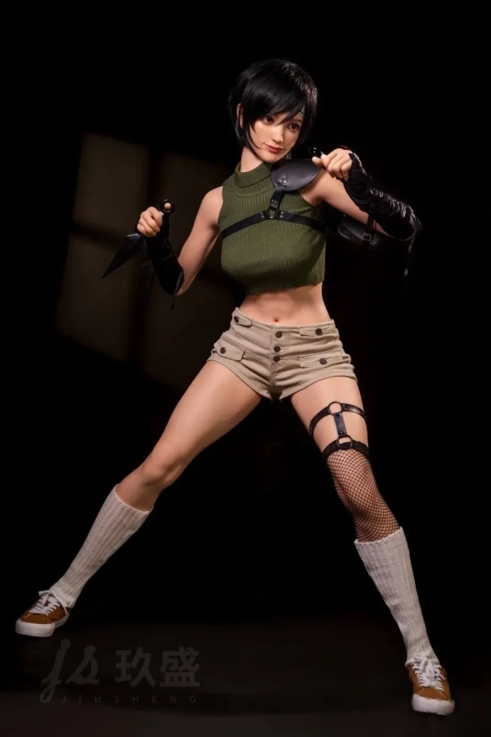 Jiusheng Doll #74 Yuffie 168cmフルシリコン製 セクシー 黒髪美女 セックスラブドール Cカップ ノーマル肌