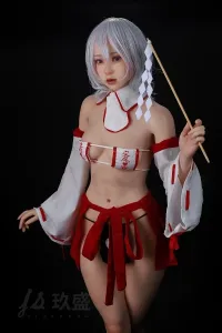 Jiusheng Doll #56B Kaiya 軽量化ボディ26kg 156cmコスプレ系 巫女 フルシリコン製 等身大リアルラブドール Bカップ ノーマル肌