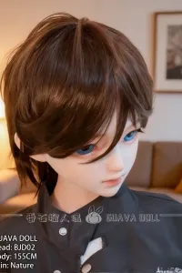 GUAVA DOLL 番石榴 BJD02ヘッド PVC製 青い瞳のかっこいい 男性 155cmおとなしい 等身大 アニメ リアルラブドール ノーマル肌
