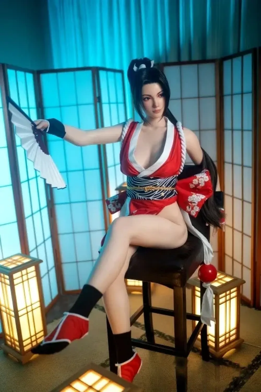 Game Lady No.28 不知火舞 168cmゲームキャララブドール コスプレ系 フルシリコンドール 等身大人形 Eカップ ノーマル肌