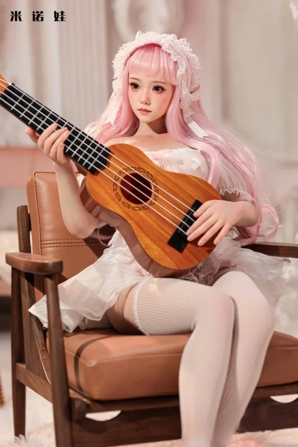 Minouva米诺 美由 Miyoヘッド ピンク髪 75cmミニドール フルシリコン製 4.4kg ボディ 小柄で可愛いラブドール 白い肌