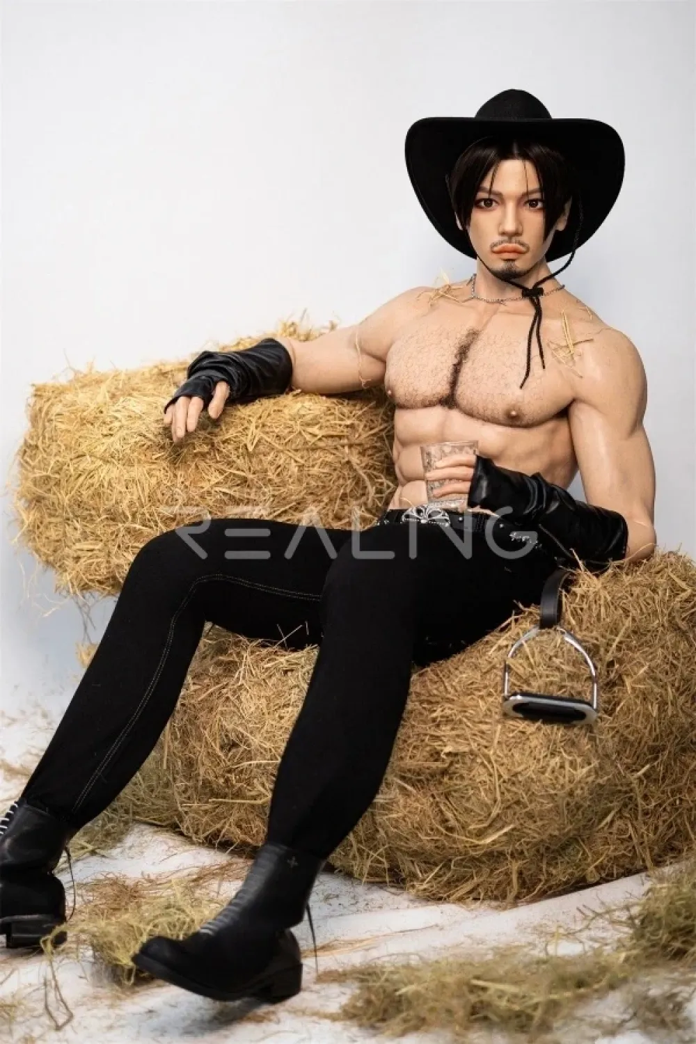 Realing 麒麟「Kylin」 185cm筋肉 男性型ラブドール フルシリコン製 等身大の人形 ノーマル肌