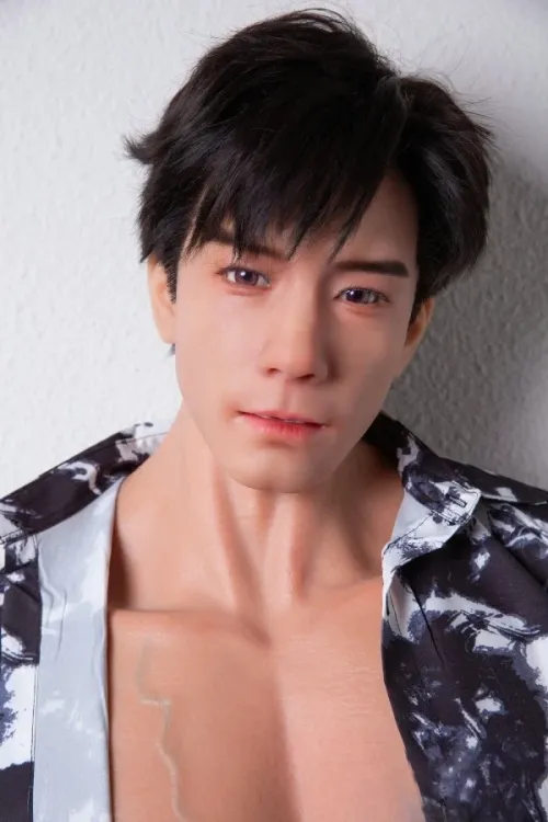QITA DOLL 乔宇 ROS口腔模擬付き 175cmフルシリコン製 筋肉美とリアルな造形を持つ等身大男性ラブドール 植毛式の髪型付き ブラウン肌