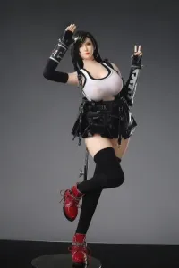 Otaku Doll 蒂法 65cm 3kg 人気 アニメ ミニラブドール コスプレ ティファ ロックハート フィギュア PVCヘッド+シリコンボディ 宣材写真と同じ衣装