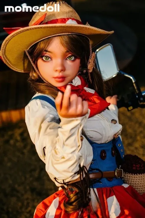 Momedoll #MHS052A-A リラ(Lila) 148cm欧米系 キュートで愛嬌のある雰囲気 ラブドール フルシリコン製 リアルな肌質感付き Cカップ ブラウン肌