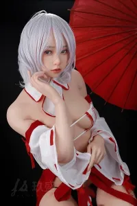 Jiusheng Doll #56B Kaiya 軽量化ボディ26kg 156cmコスプレ系 巫女 フルシリコン製 等身大リアルラブドール Bカップ ノーマル肌