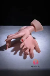 SHE DOLL リアルな手の部品 シリコン製手型モデルの型取り 新指関節付き ノーマル肌