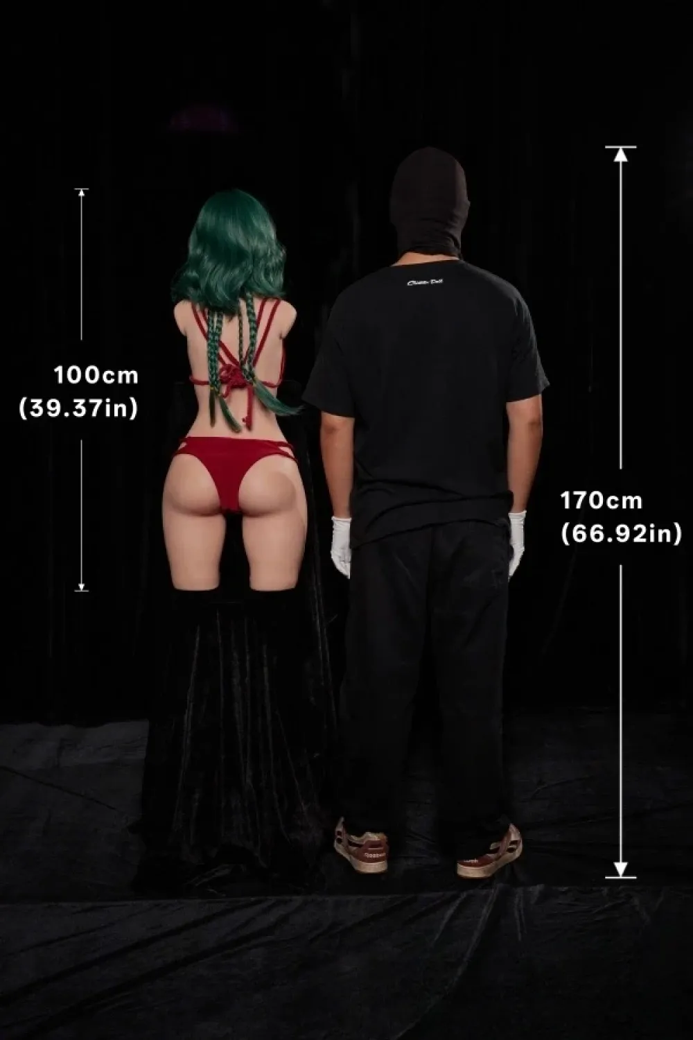 CLM(Climax Doll) ULW(超軽量化)シリーズ 15.7kg #881 トルソー Mayu(Nature) 100cm AAカップ フルシリコン製 半身ラブドール 緑髪