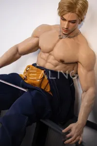 Realing 景明「Jensen」 180cm金髪 筋肉系 男性型イケメン 等身大 ラブドール フルシリコン製 ノーマル肌