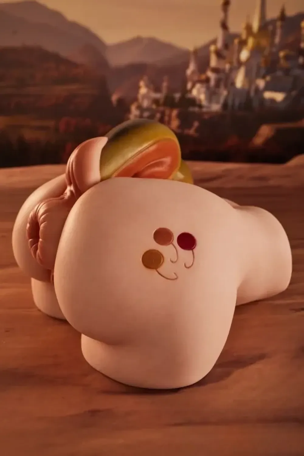 CLM(Climax Doll) Proシリーズ PA-Peppy Butt Torso(Cinnamon) 15.4kg シリコン製 トルソー リアルボディ コンパクト ヒップモデル