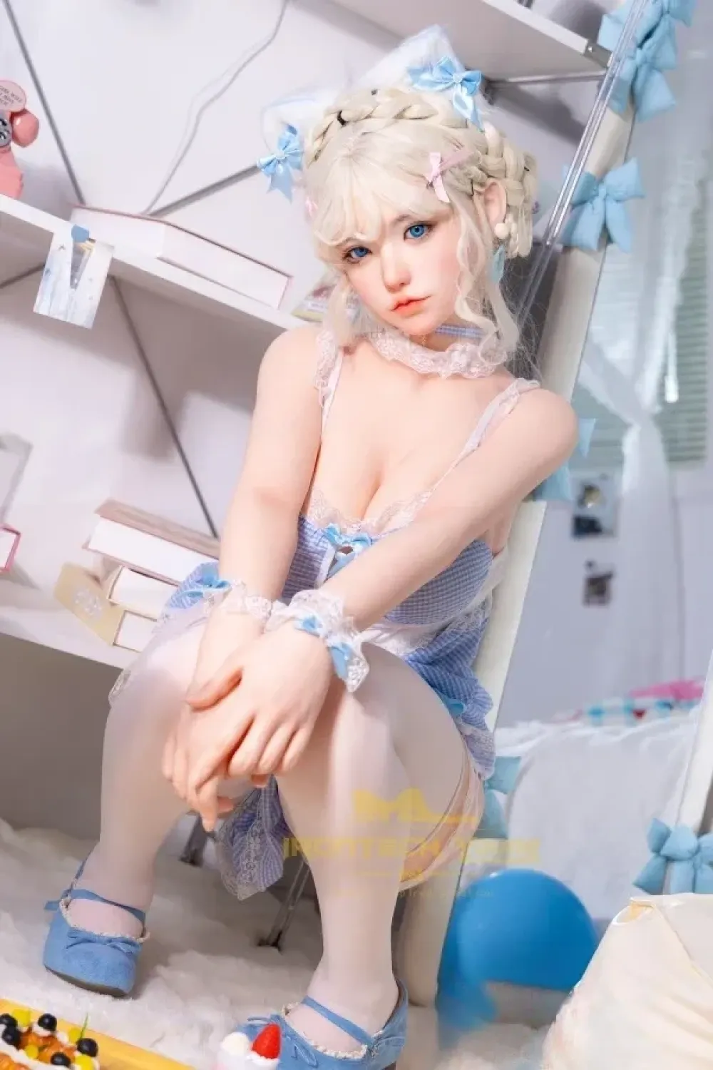 Irontech Doll Youngシリーズ N02 ROS MAXヘッド Zia 154cm 猫っぽい フルシリコン製 等身大人形 清楚美女ラブドール Eカップ ノーマル肌