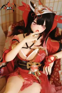 MOZU DOLL魔族人形 星火 148cm(UR級) 等身大ラブドール キュート2次元 花火コス 繊細で魅力的なアニメドール PVCヘッド+TPEボディ Dカップ ノーマル肌 宣材写真と同じ衣装 軟性ヘッド硬めヘッド選択可能