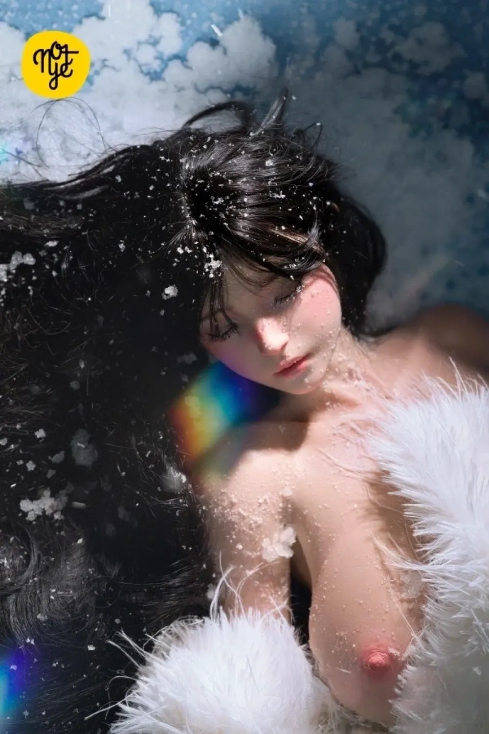 奈也(Not ye) #S66トルソー 夢 眠り顔 フルシリコン製 癒し系 爆乳 半身ラブドール リアルな皮膚メイク付き ノーマル肌