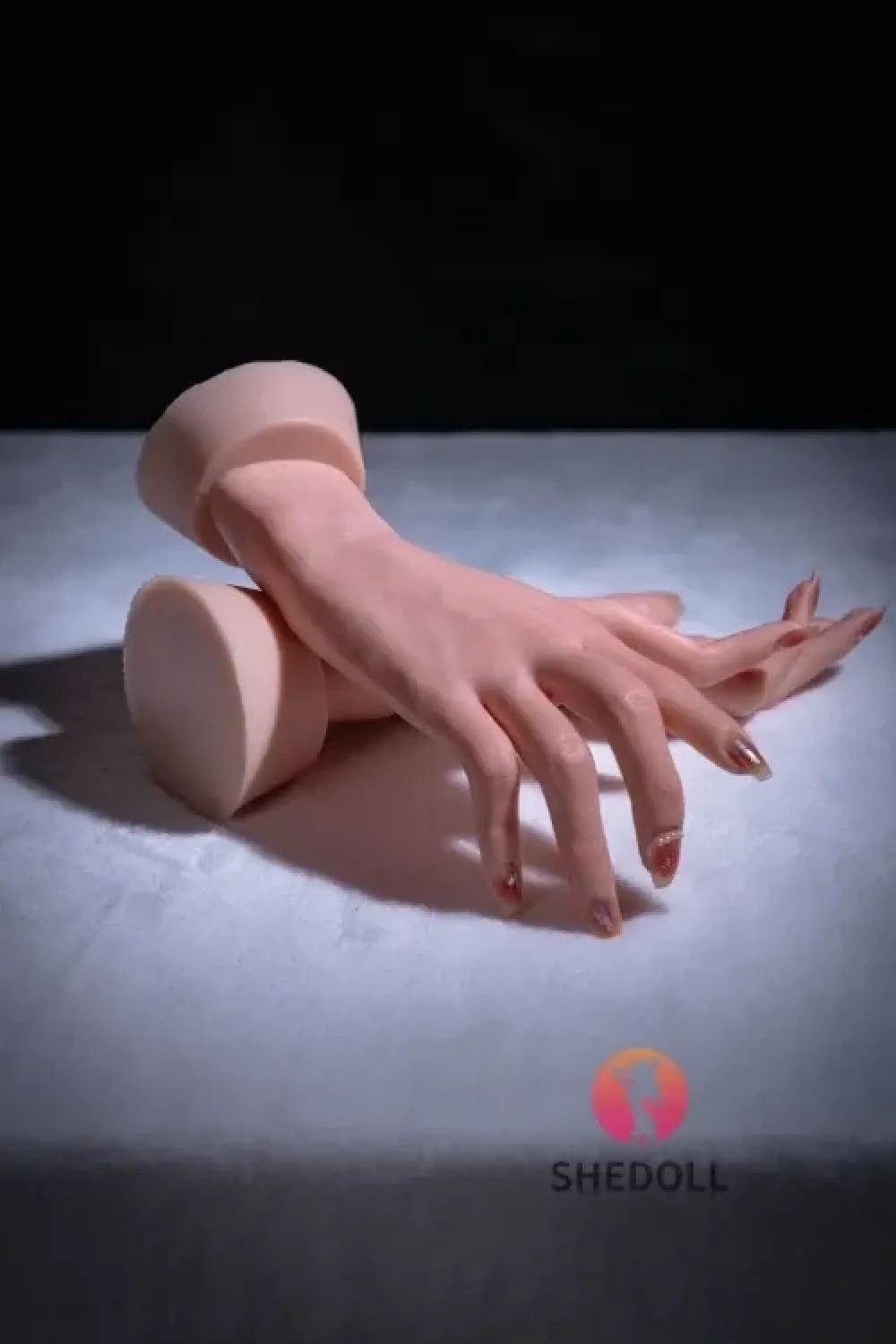 SHE DOLL リアルな手の部品 シリコン製手型モデルの型取り 新指関節付き ノーマル肌