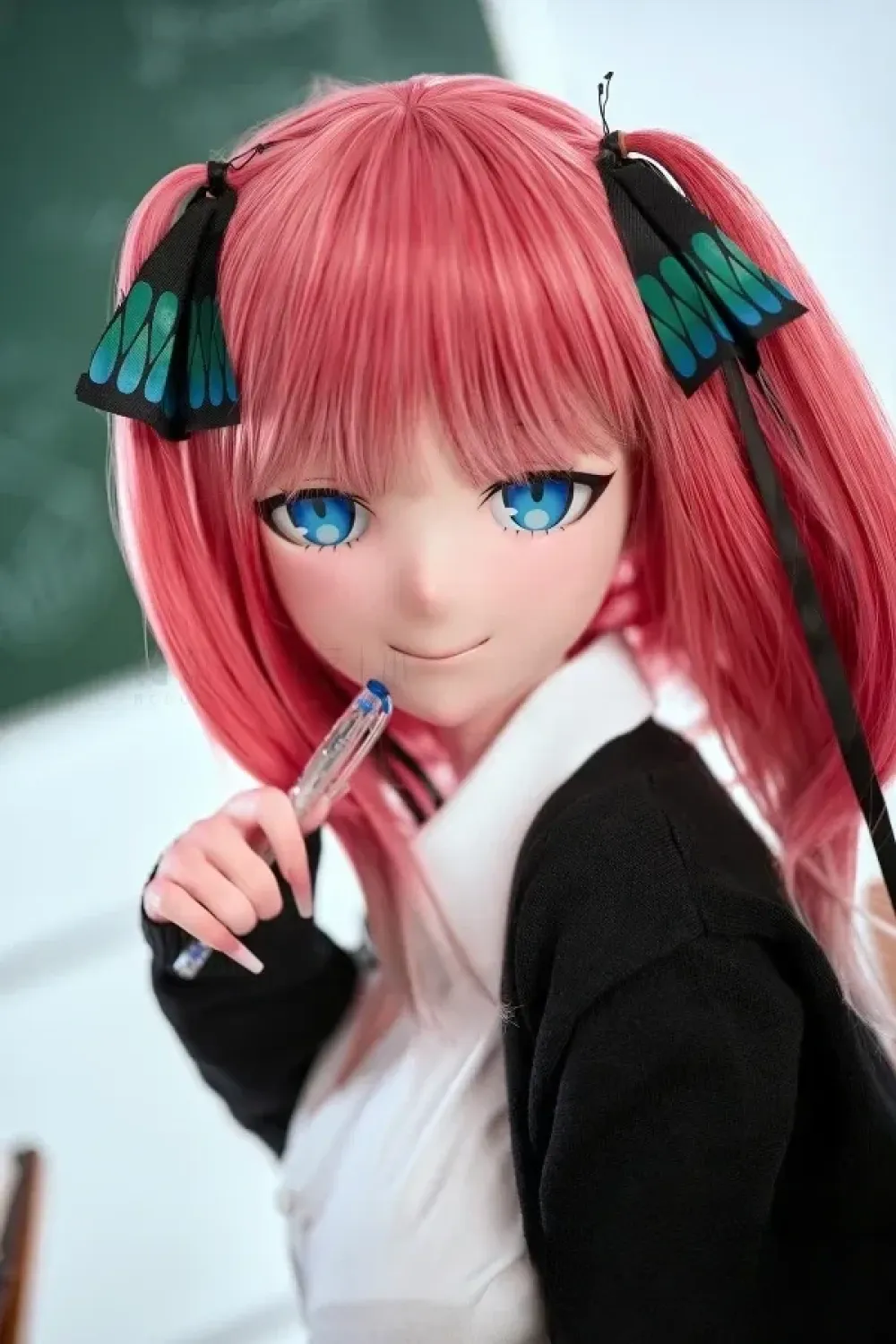 BCDOLL #O05A 中野二乃「Nakano Nino」 155cmアニメ系美少女 ピンクツインテール フルシリコン製 コスプレ風ラブドール Jカップ 白い肌